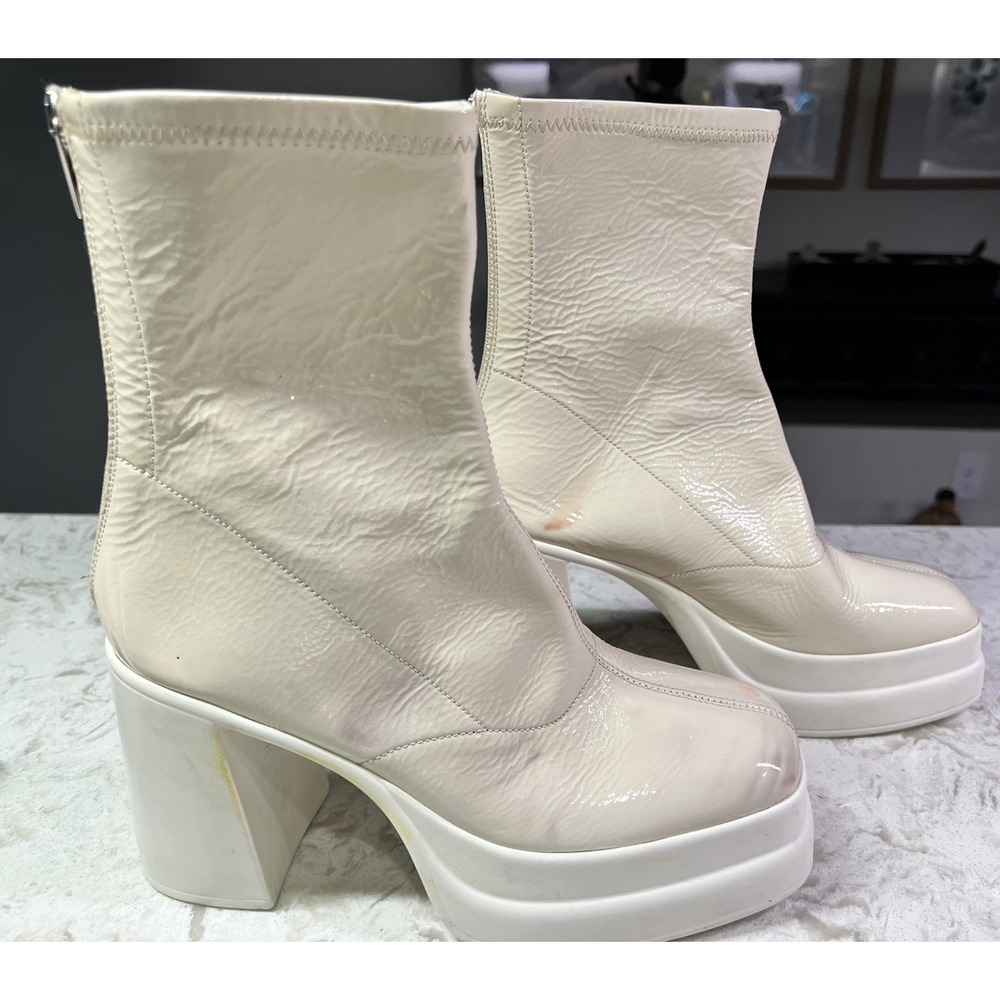Free People Double Stack Platform Boots Size 8 Ms… - image 3